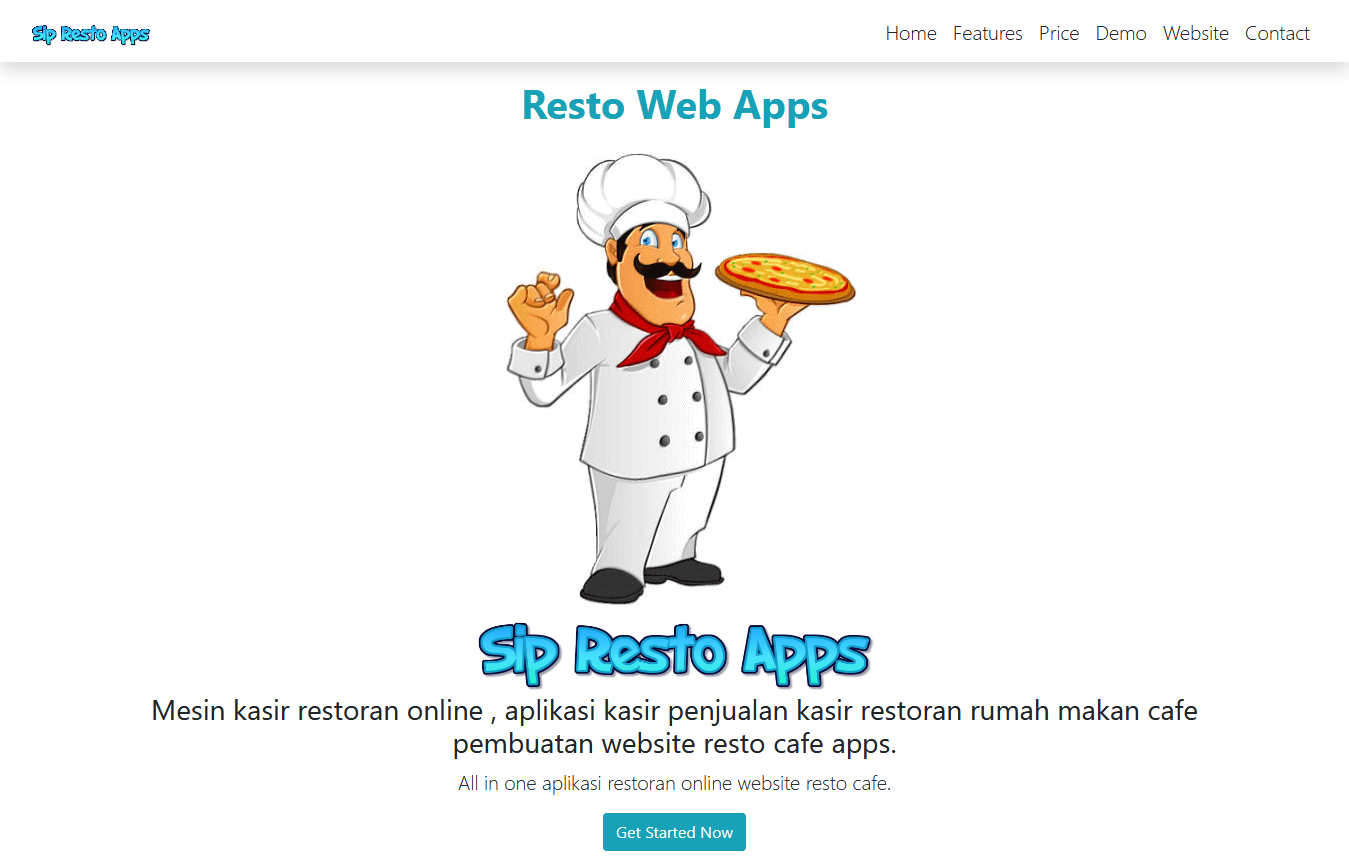 free download react webiste template themes sip resto restaurant web app