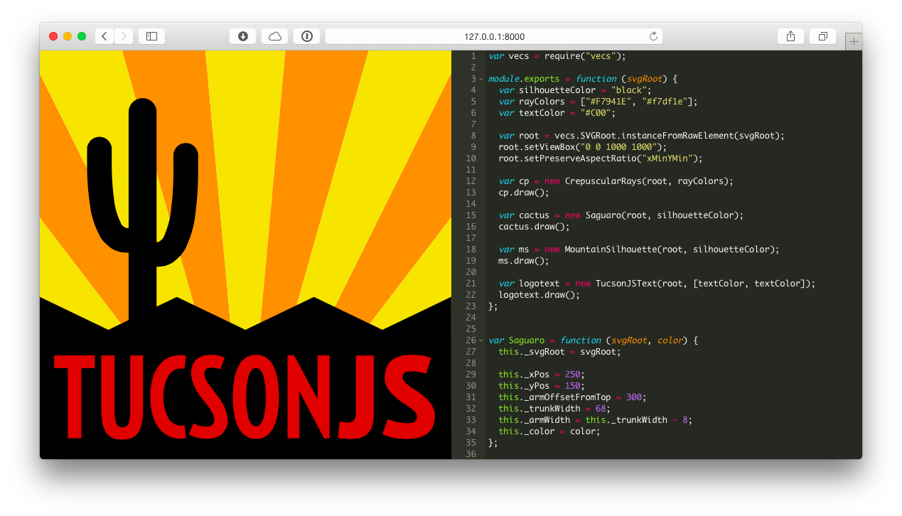 Screenshot of tucsonjs-logo running in svg-playground