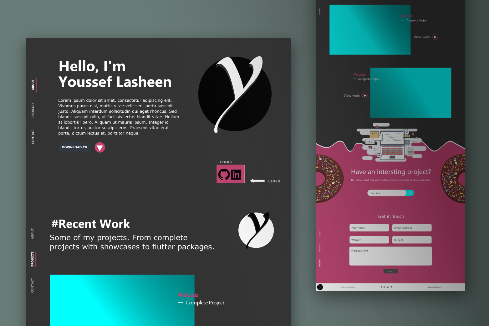 portfolio mockup