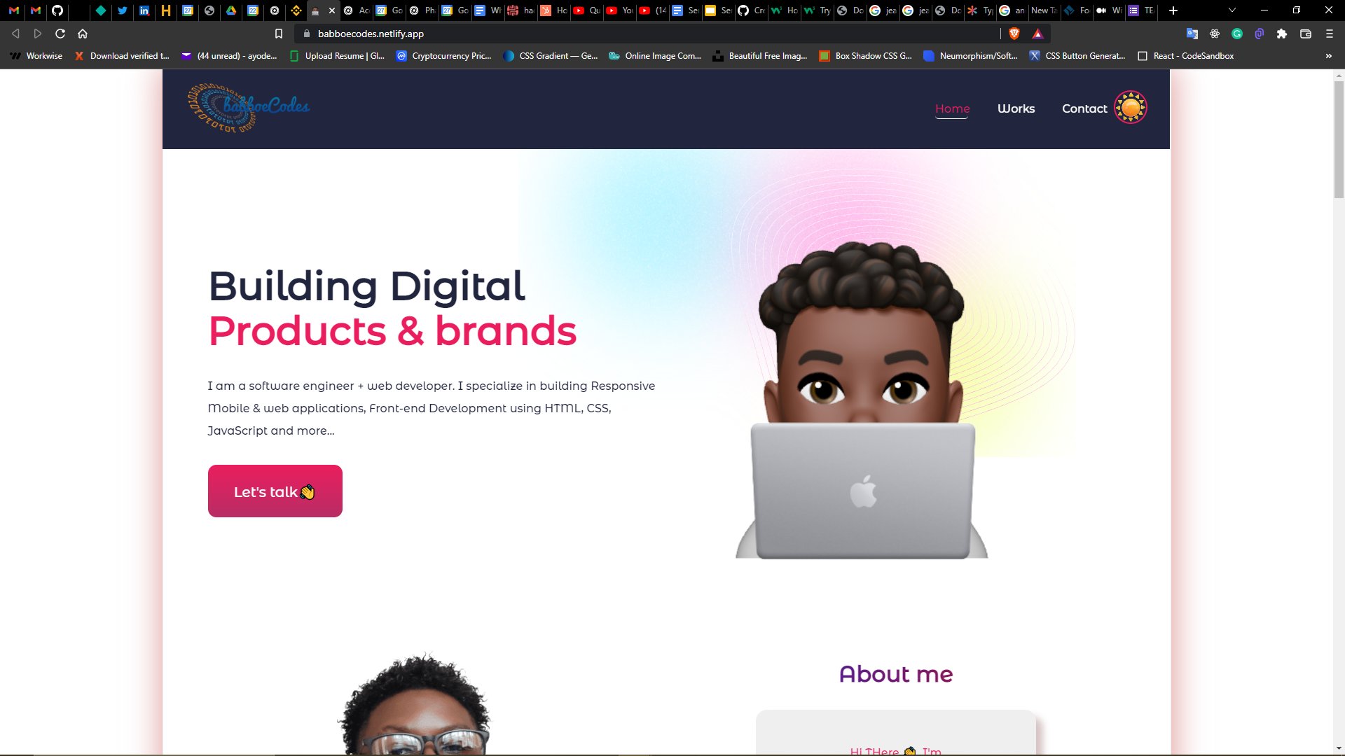 Landing page