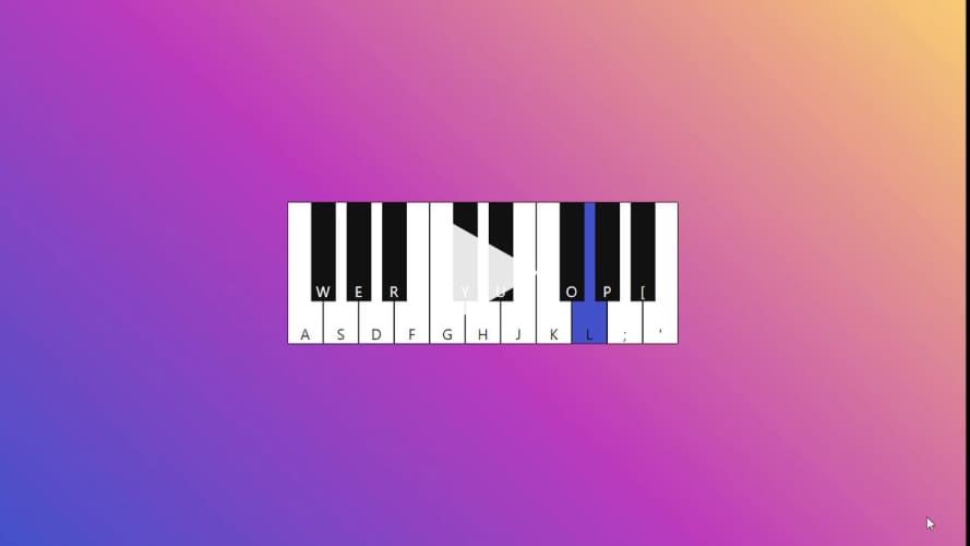 React Piano demo