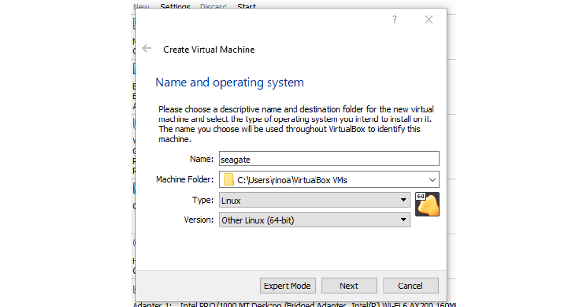 create virtual machine