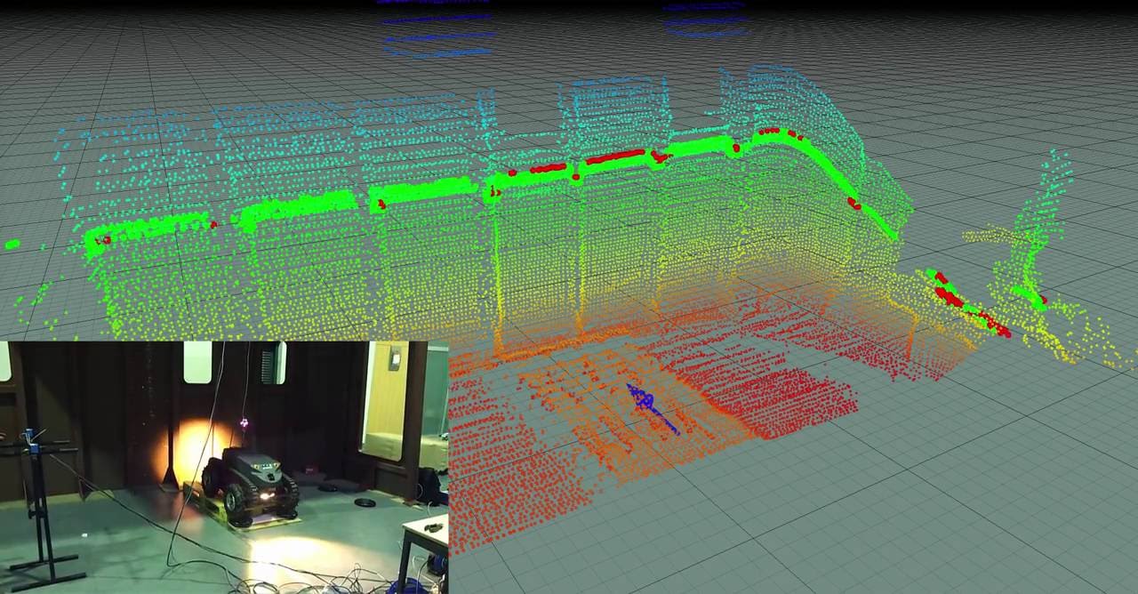 Mapping with the Guardian robot in a ship interior using the 3 DoF localization system