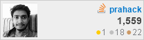 profile for prahack at Stack Overflow, Q&A for professional and enthusiast programmers