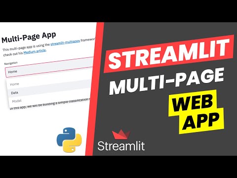 How to Make a Multi-Page Web App | Streamlit #16