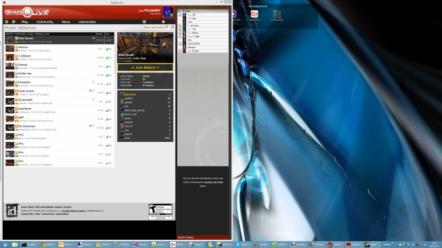 Window docked to left border
