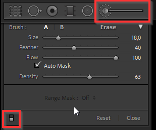 Local adjustments panels set to false