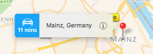 Native example in Apple-Maps