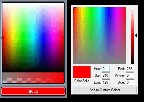 example with HL and HS squares