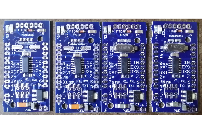 Picture of ATtiny841 boards