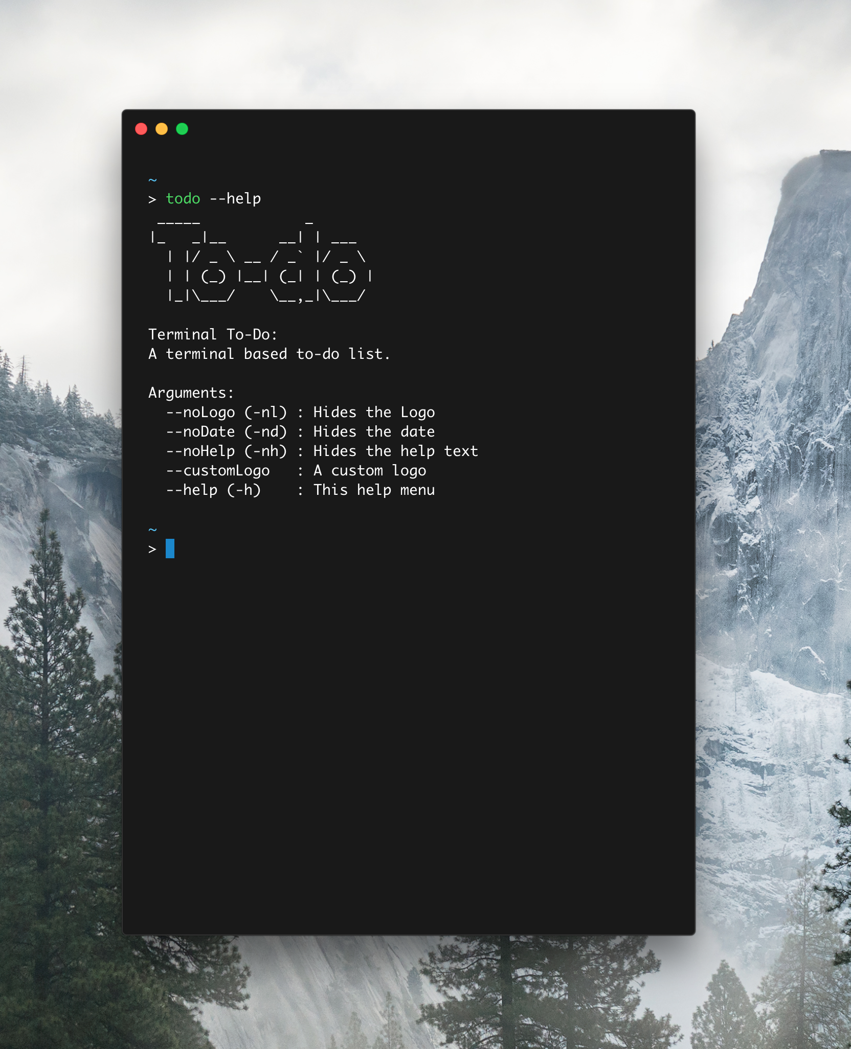 Terminal To-do