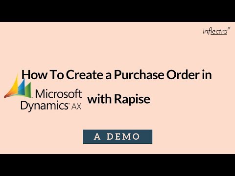 Creating a Purchase Order in Dynamics AX