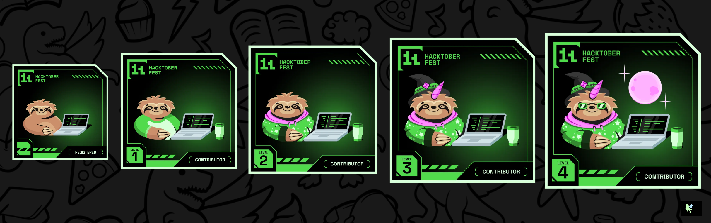 An image of @itskumaryash's Holopin badges, which is a link to view their full Holopin profile