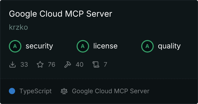 Google Cloud Server MCP server