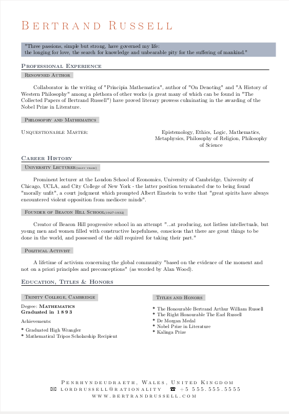 sample resume