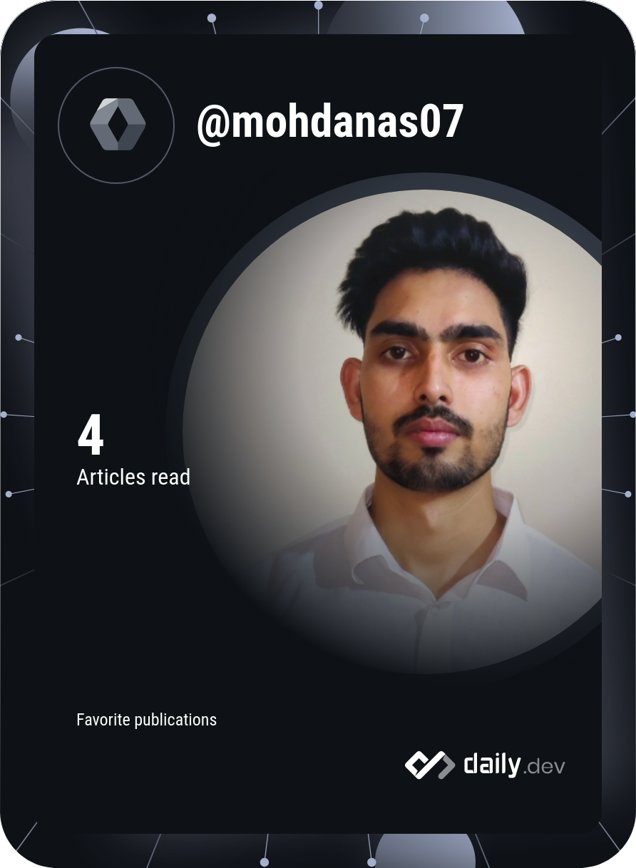 Mohd Anas's Dev Card