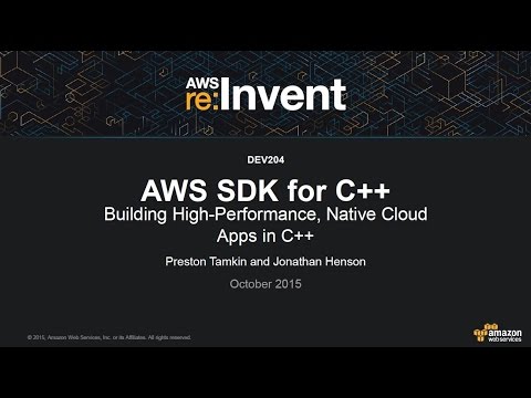 Introducing the AWS SDK for C++