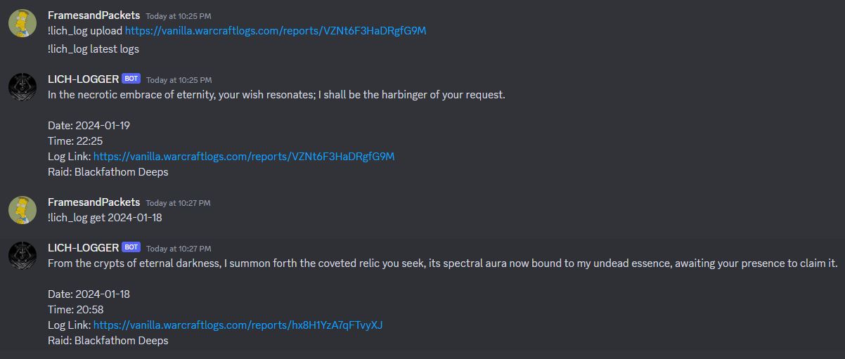 GitHub - framesandpackets/lich_discord_logs_bot: Discord bot in Python ...