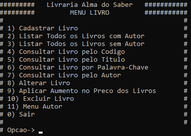 Imagem menu livros