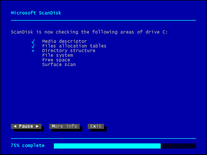 TuiCss scandisk example