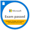 Exam 740: Installation, Storage and Compute with Windows Server 2016