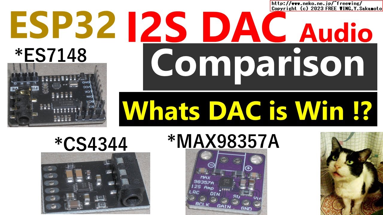 ESP32 I2S DAC Audio Comparison