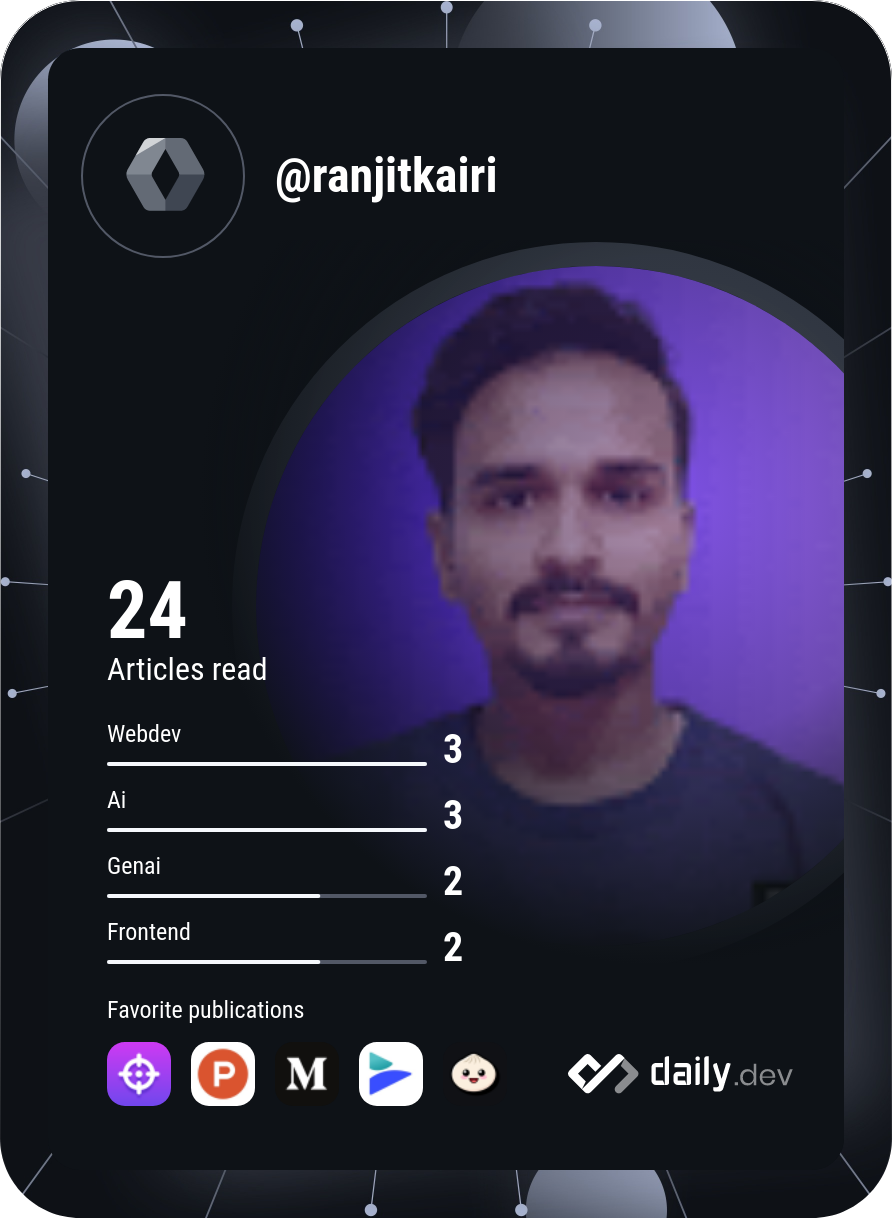 Ranjit Kairi's Dev Card