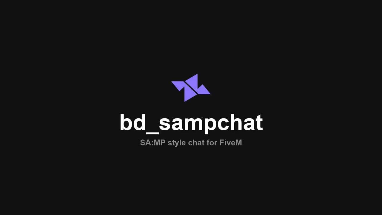 GitHub - Binary-Development/bd_sampchat: A SA:MP style chat for FiveM ...