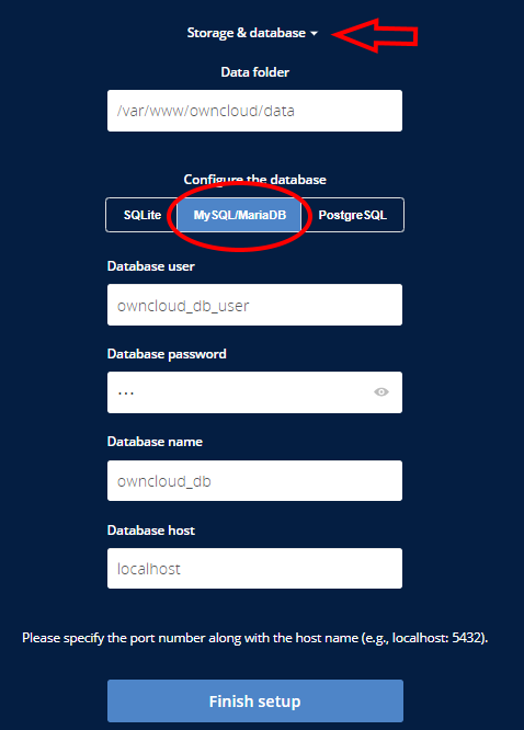 storage and database