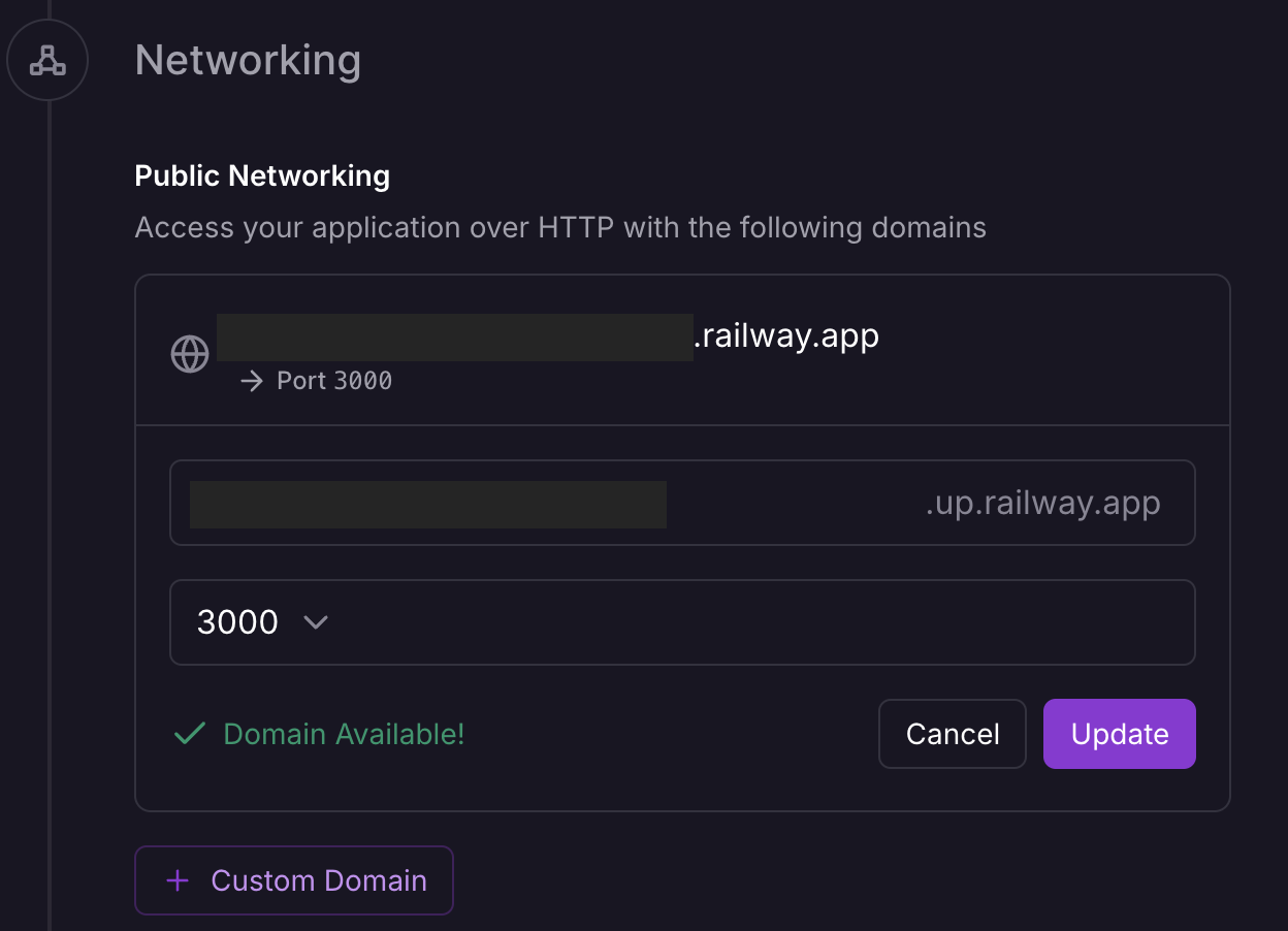 Setup public network