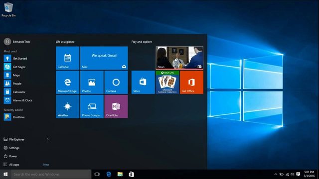 Windows 10 Desktop