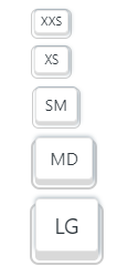 kbc-button sizes