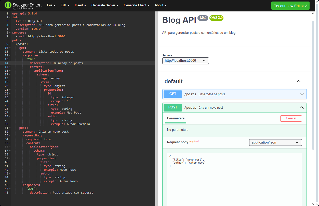 Exemplo OpenAPI