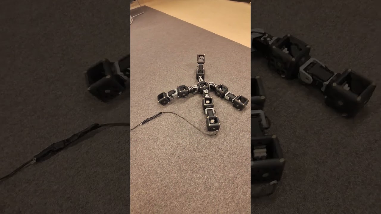 Modular robot crawling
