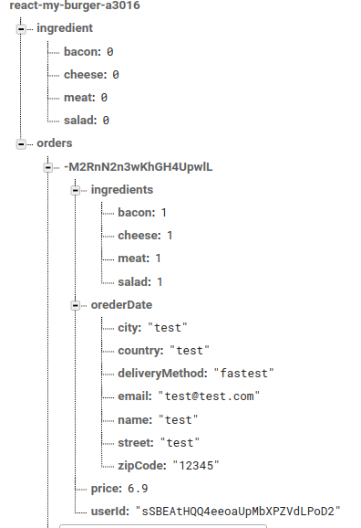 burger-builder database schema