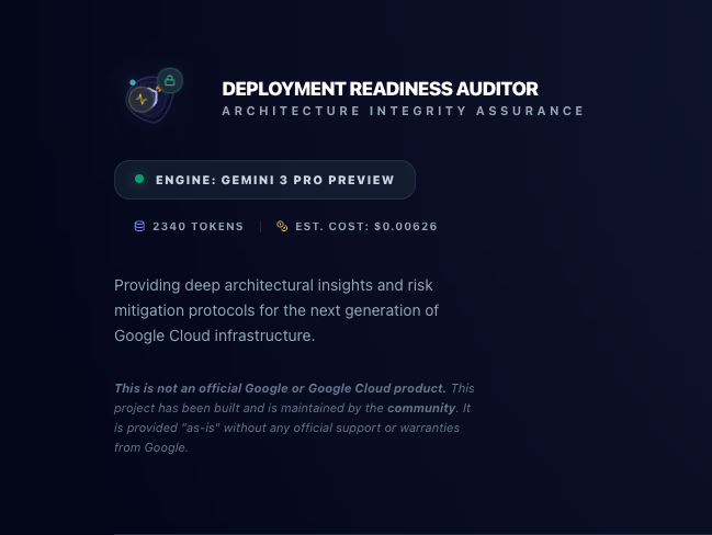 GitHub - damian-sztankowski/Deployment-Readiness-Auditor: AI-powered ...