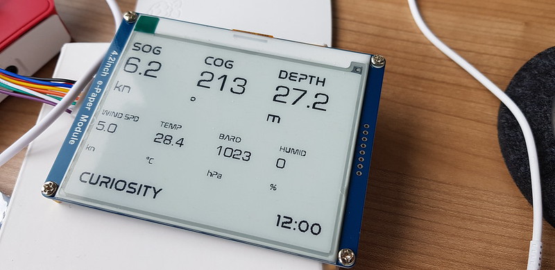 e-ink dashboard with Signal K data