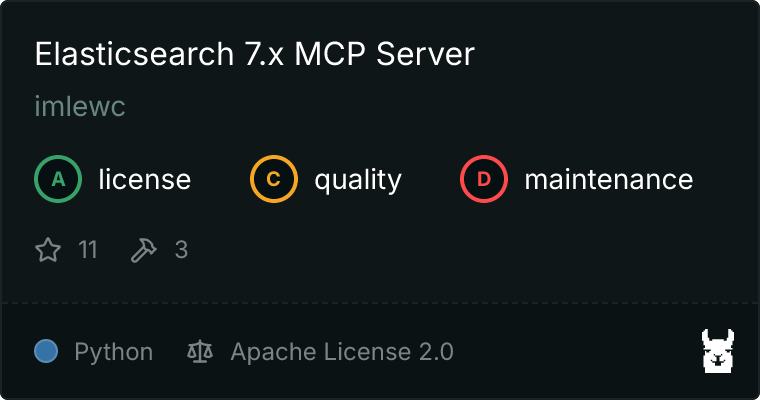 Elasticsearch 7.x Server MCP server
