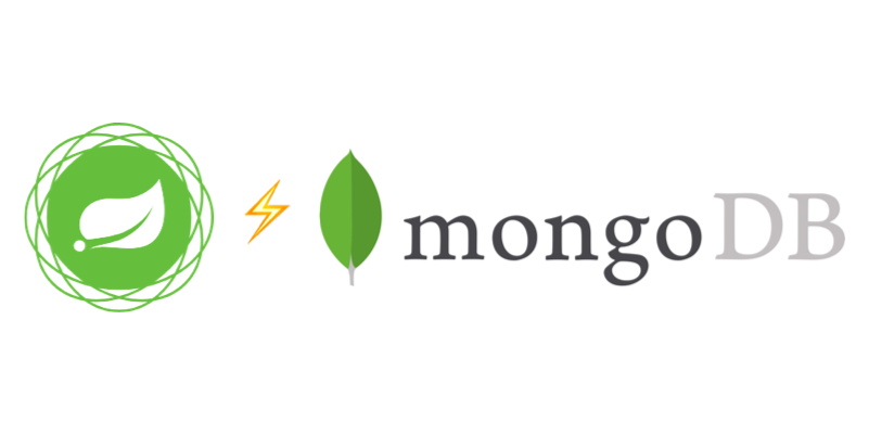 Logo Spring and mongdb