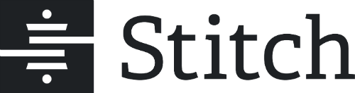 Stitch black and white logo