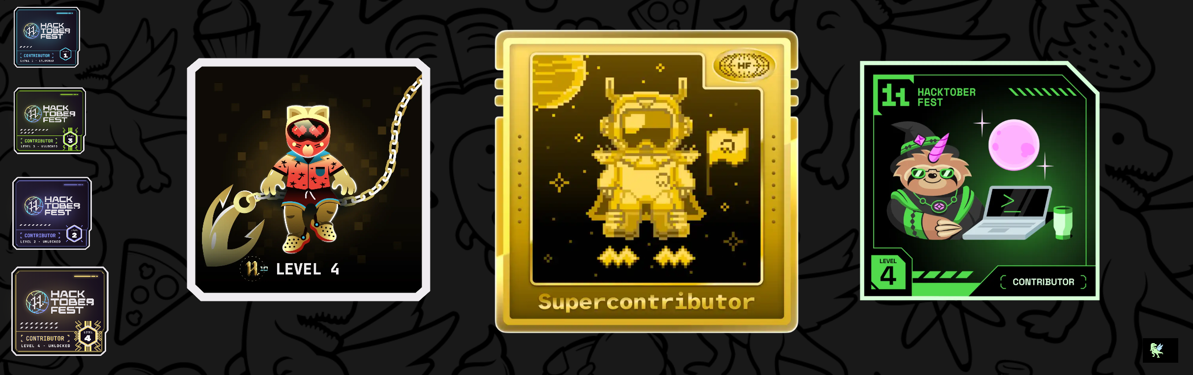 An image of @biv720's Holopin badges, which is a link to view their full Holopin profile