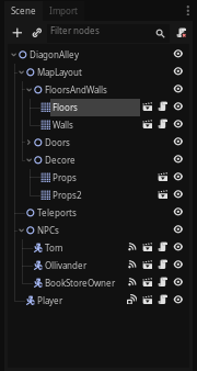 scene tree layout