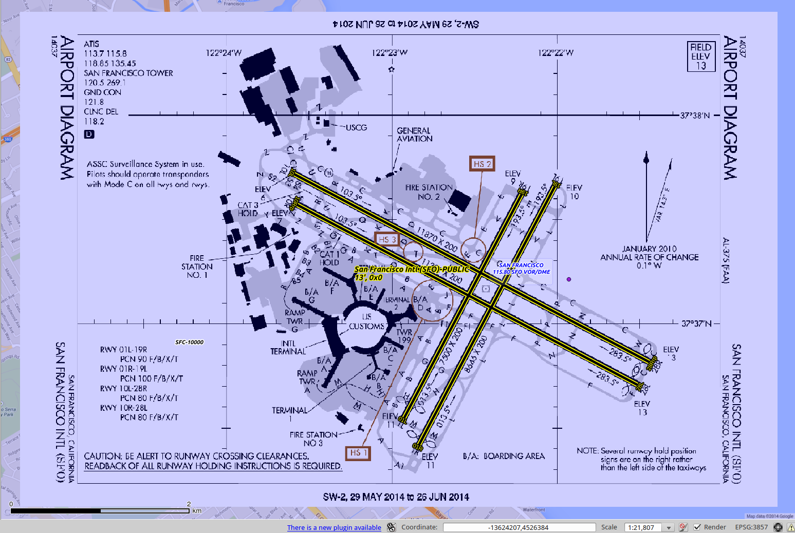 SFO Airport Diagram