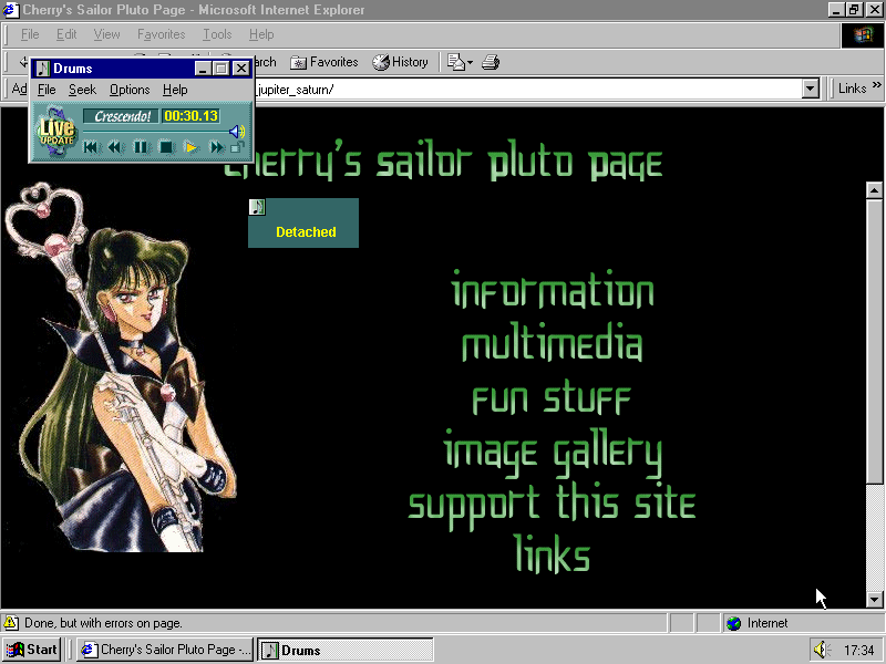 Cherry's Sailor Pluto Page