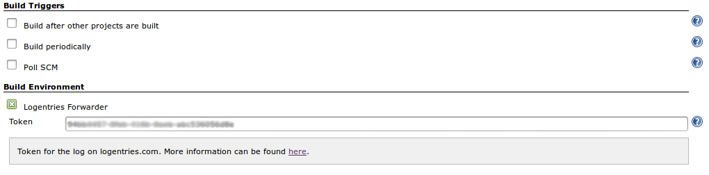 Logentries Forwarder Configuration