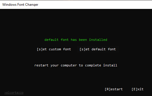 Windows Font Changer