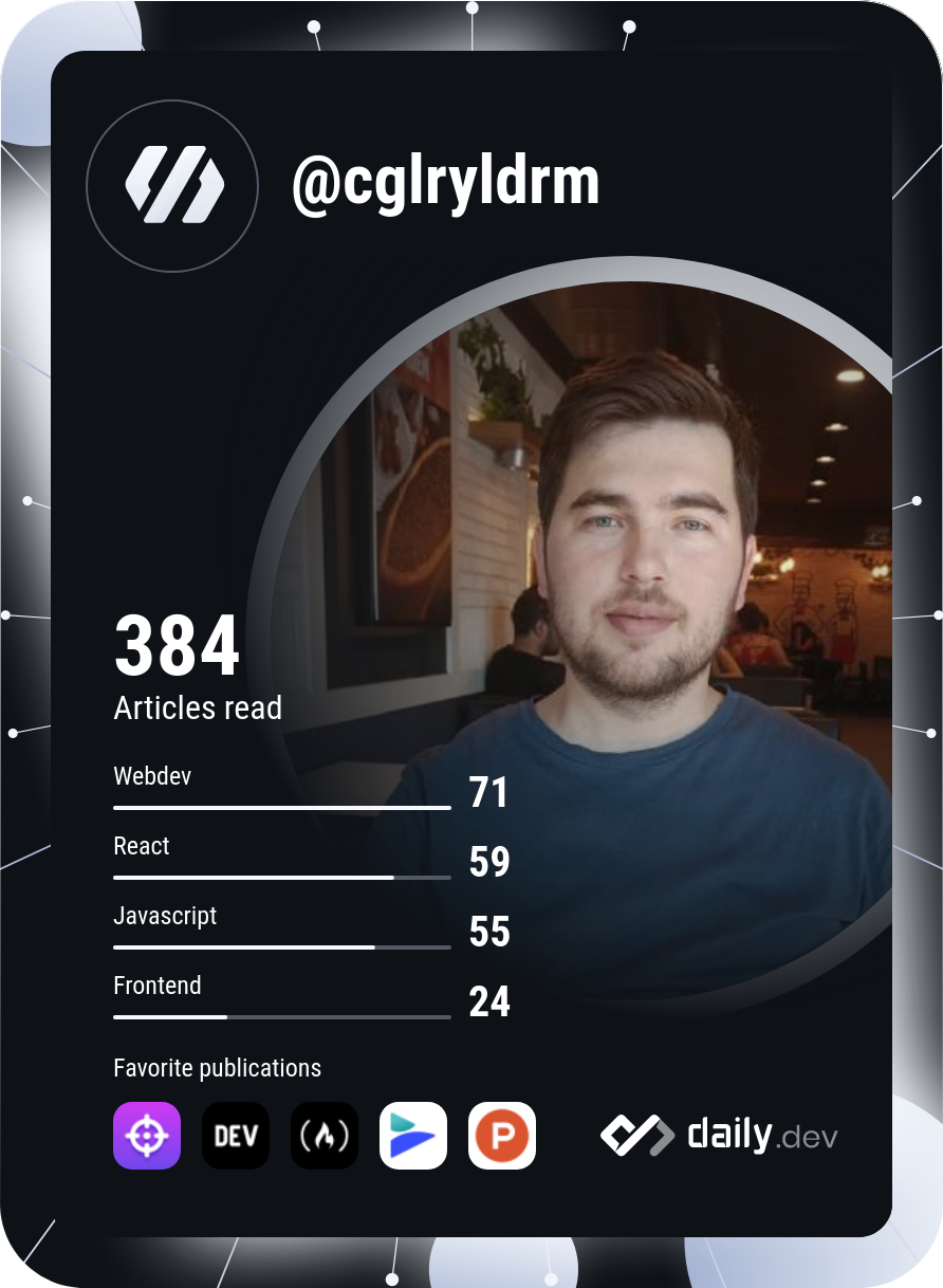 Çağlar Yıldırım's Dev Card