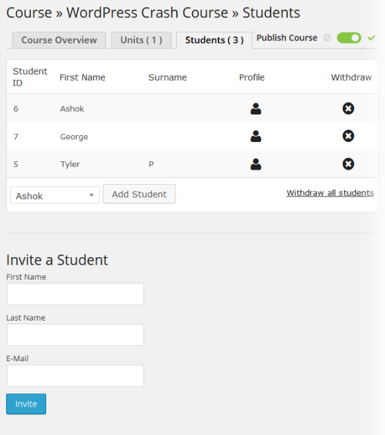 CoursePress - Course - Students