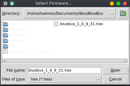 Select Firmware File