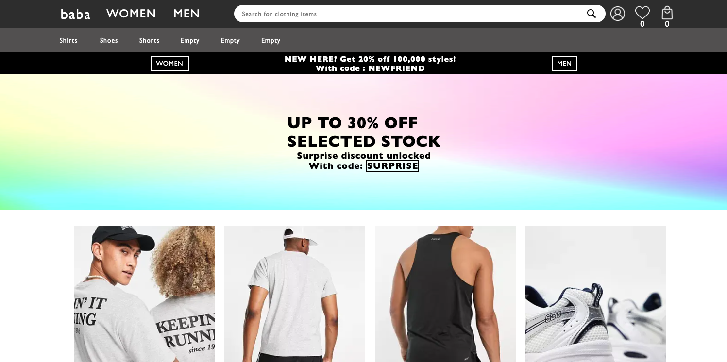 GitHub - MusicShaun/eCommerce-frontend: Clothing store with super fast ...